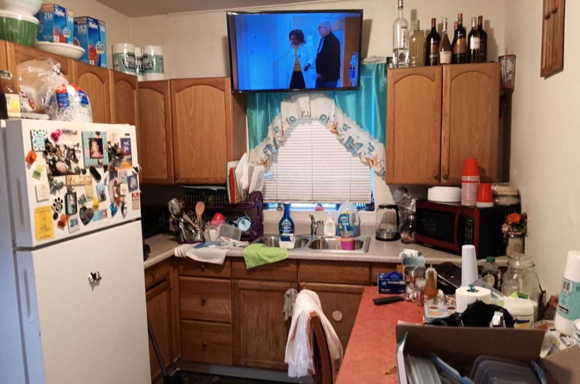 Kitchen of recently funded fix and flip loan in Fresno California