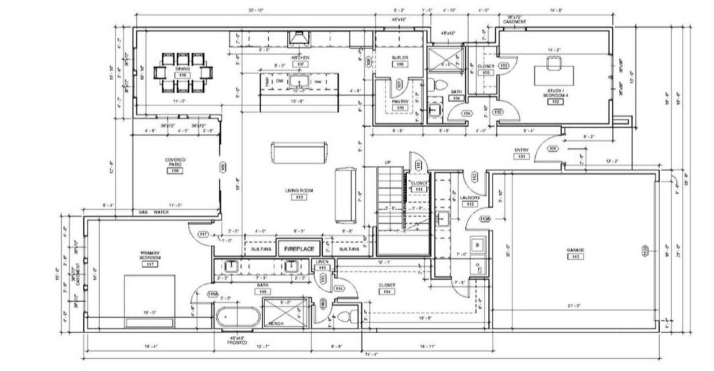 Floor Plan- Ground-up Construction - Dallas TX