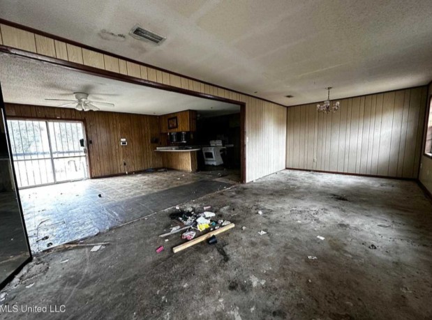 Living Room- Fix and flip- Moss Point, Mississippi