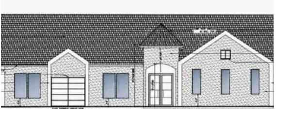 Mockup Exterior Front - Ground Up Construction- Sherman, TX