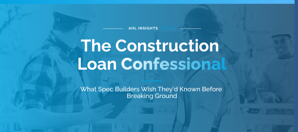 What spec builders wish they knew before breaking ground