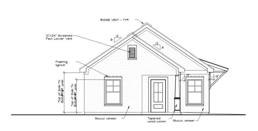 Exterior Front Plans- GUC- Memphis, TN