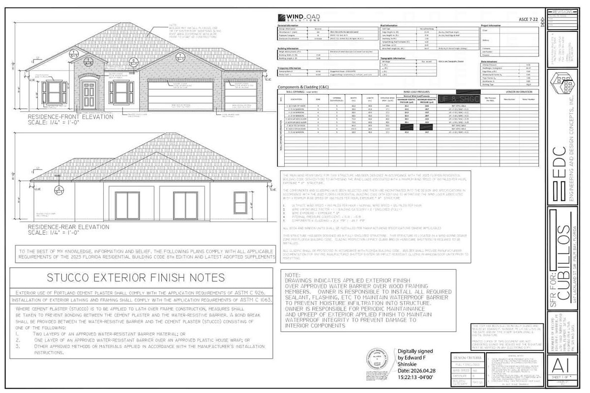 Palm Bay ground-up construction loan — site plan 4