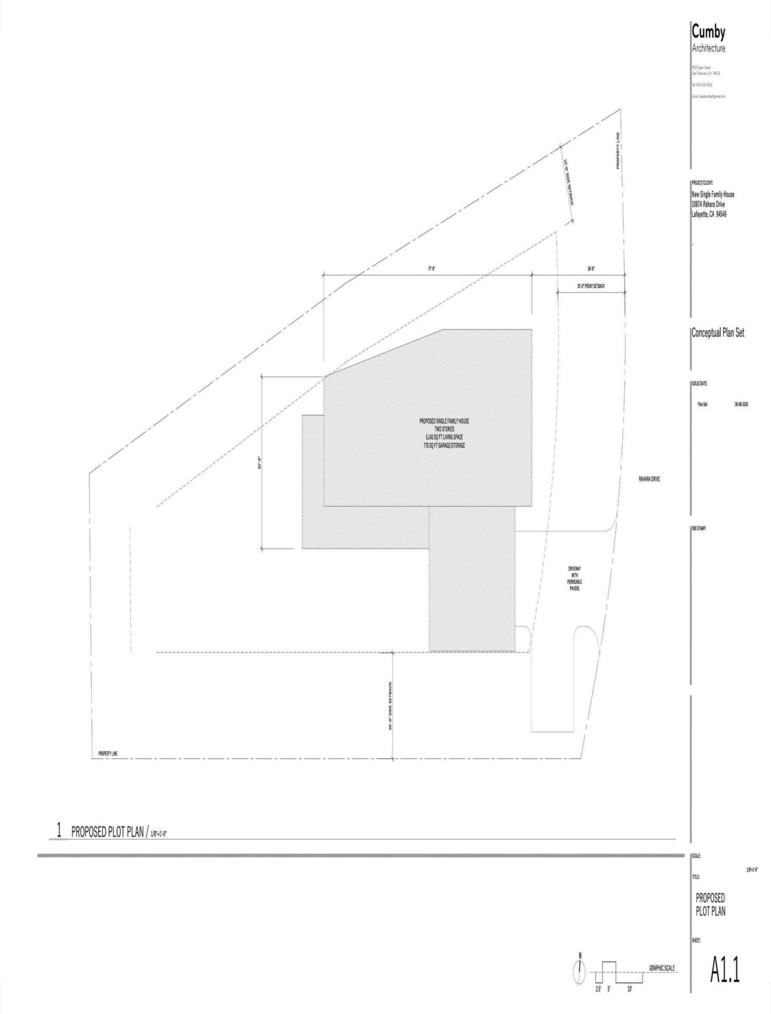 Lafayette ground-up construction loan — site plan