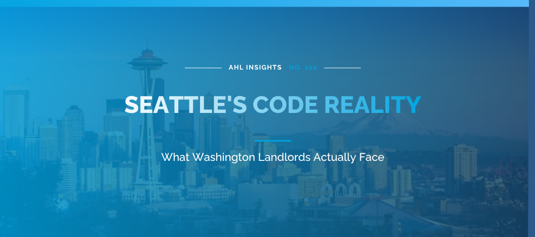 AHL Insights: Seattle Washington rental DSCR landlord law